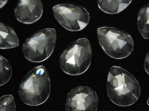 Crystal Quartz, Pear Shape, Rose Gemstone Beads