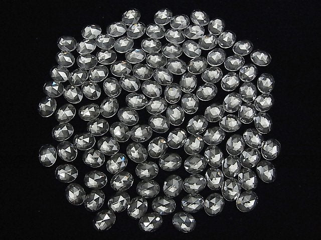 Kristall AAA Oval Rosenschliff 10x8mm 3Stk