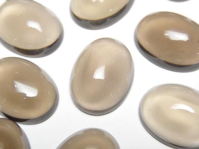 煙水晶 AAA 橢圓形素面蛋面 20x15毫米 1顆