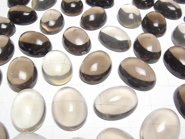 Rauchquarz AAA ovaler Cabochon 20x15mm 1 Stück