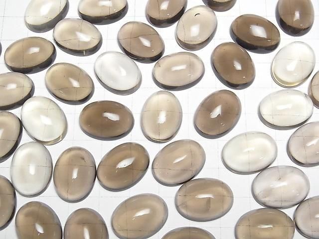 Rauchquarz AAA ovaler Cabochon 20x15mm 1 Stück