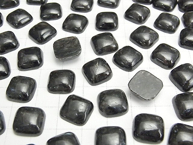 Nuummit Quadrat Cabochon 12x12mm 2Stück