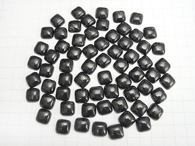Nuummit Quadrat Cabochon 12x12mm 2Stück