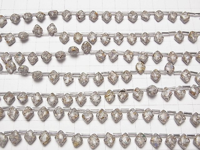 Kupferopal AAA Diamant 10x8mm halb oder 1 Strang Perlen (ca. 9 Zoll / 23 cm)