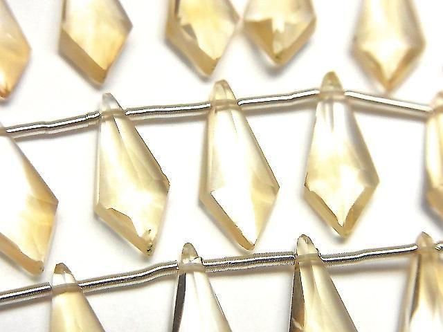 High Quality Citrine AAA- Deformed Diamond Shape 15x6mm 1strand (8pcs)