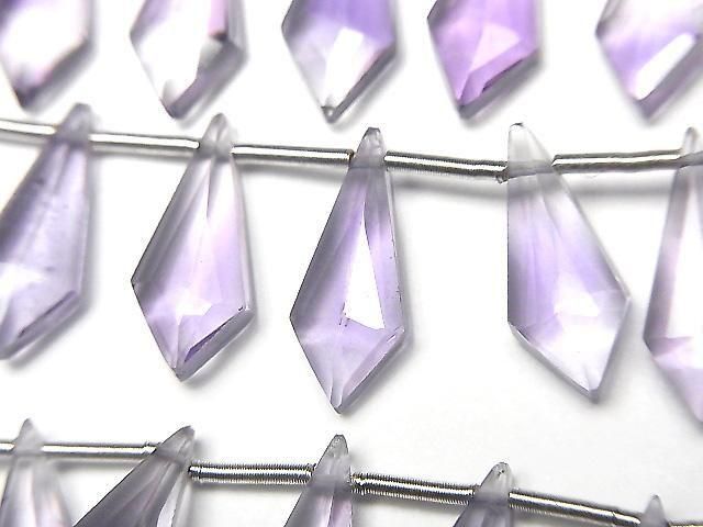 High Quality Amethyst AAA- Deformed Diamond Shape 15x6mm 1strand (8pcs)