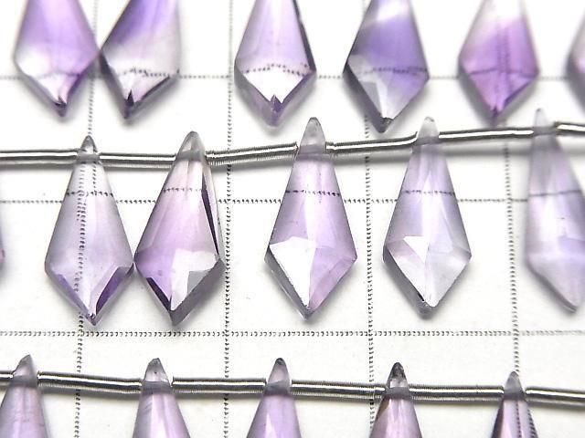 High Quality Amethyst AAA- Deformed Diamond Shape 15x6mm 1strand (8pcs)