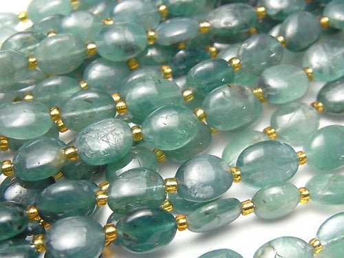 Grandidierit AA++ Oval 1strang Perlen (ca. 7 Zoll / 18 cm)
