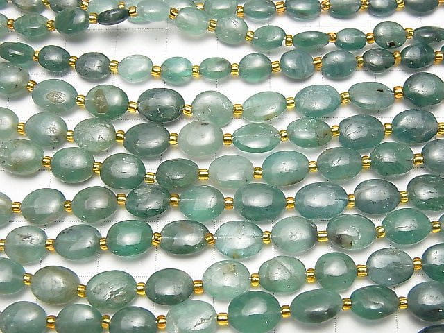 Grandidierit AA++ Oval 1strang Perlen (ca. 7 Zoll / 18 cm)
