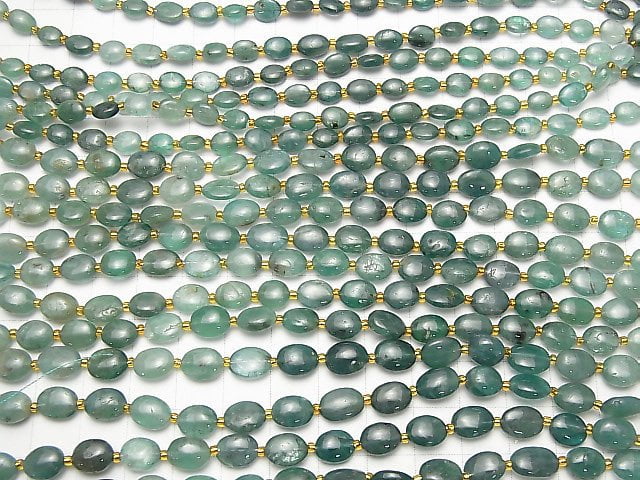Grandidierit AA++ Oval 1strang Perlen (ca. 7 Zoll / 18 cm)
