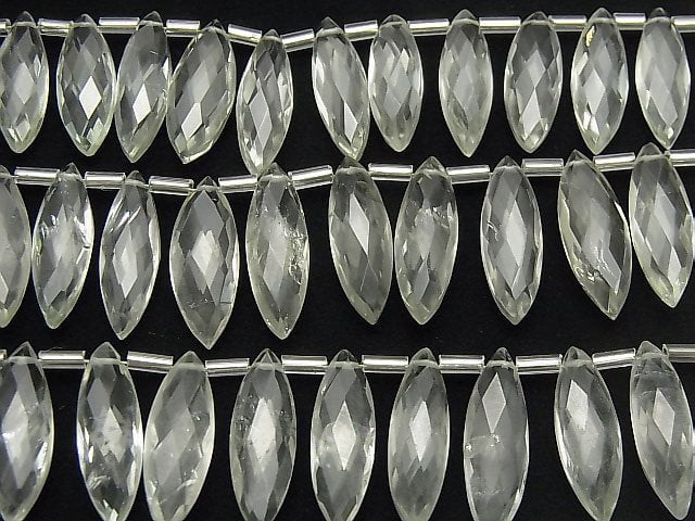 Grüner Amethyst AA++ Facettierte Marquise 1strang Perlen (12 Stück)