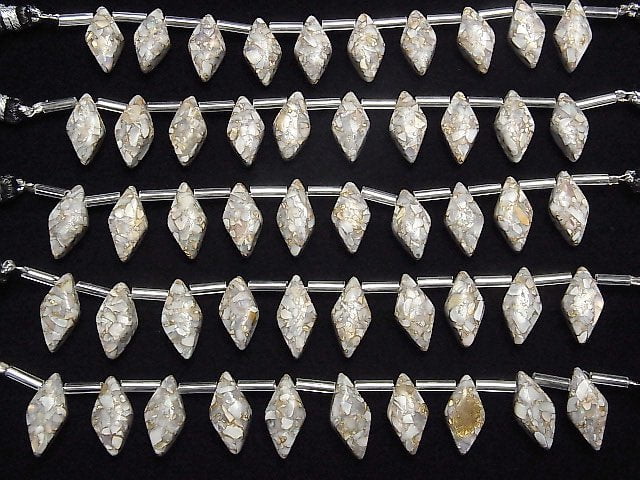 Kupfer Opal AAA Diamant 16x8mm 1Strang Perlen (8Stk)