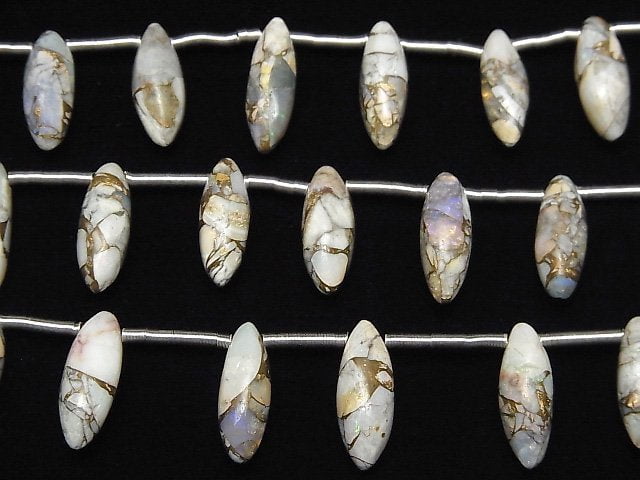 Copper Opal AAA Marquise Rice 15x5mm 1strand beads (8pcs)