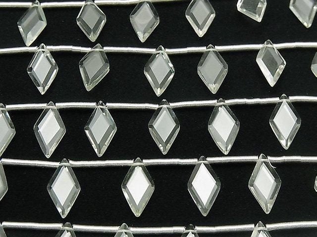 Améthyste Verte de Haute Qualité Forme Diamant AAA 14x7mm 1 fil perles (8pcs)