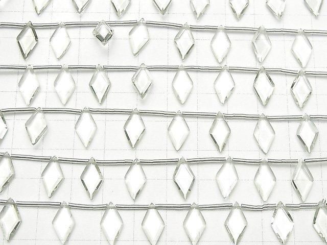 Améthyste Verte de Haute Qualité Forme Diamant AAA 14x7mm 1 fil perles (8pcs)