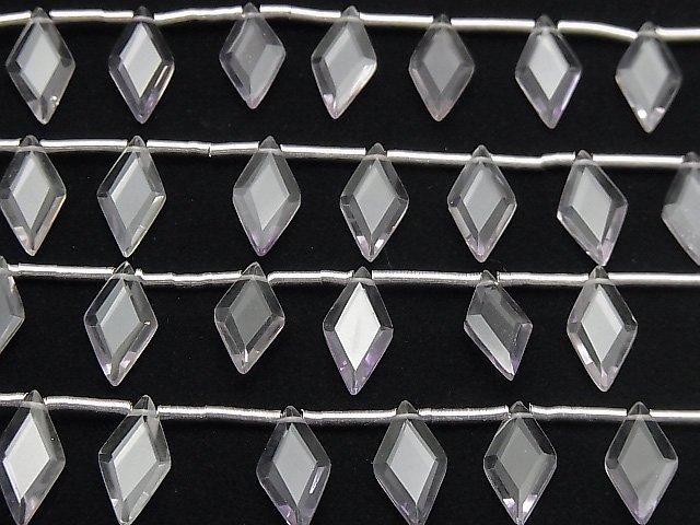 Améthyste Rose Haute Qualité Forme Diamant AAA Perles 14x7mm 1 rang (8pcs)