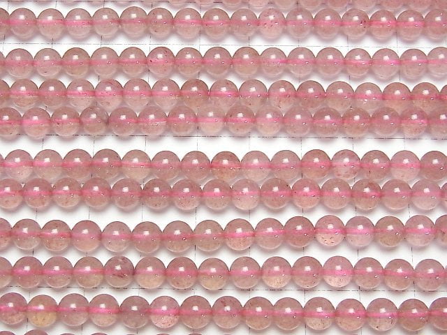 Rosa Epidot AA+ Rund 6mm 1strang Perlen (ca. 15 Zoll / 38 cm)