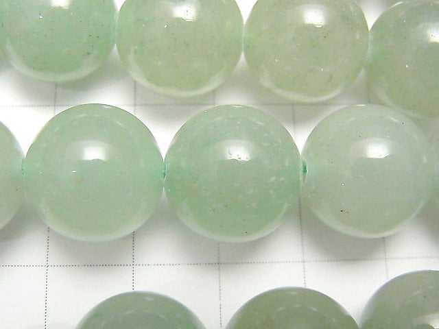 Green Aventurine Round 14mm half or 1strand beads (aprx.14inch / 35cm)