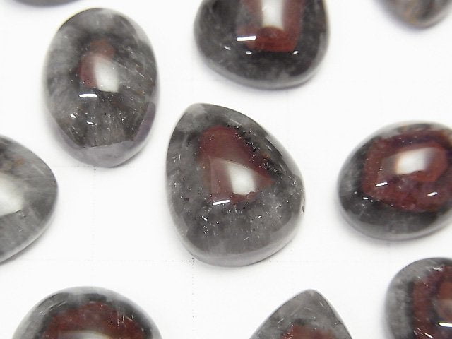 Red Amethyst (Party Color Amethyst) AAA Mix Shape Cabochon 2pcs