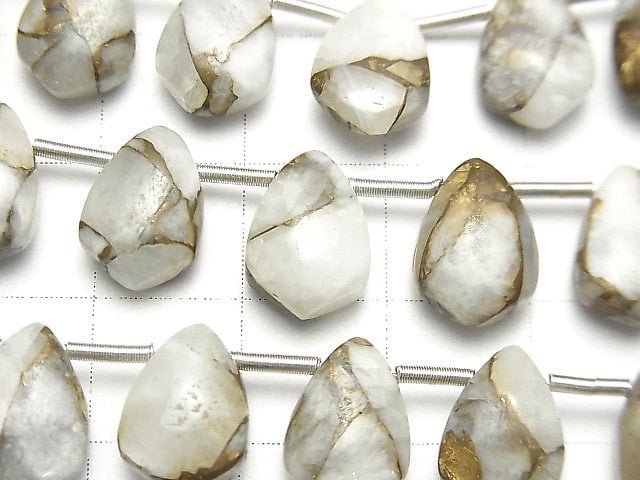 Copper Calcite AAA Deformation Marquise (Smooth) 12x8mm half or 1strand (18pcs)