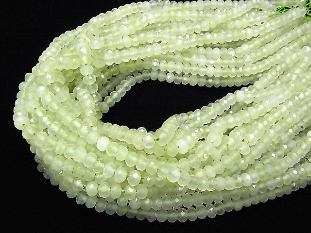 Hochwertig! Neuer Jade AAA Facettiert Knopf Rondelle 6x6x4mm 1Strang Perlen (ca. 15 Zoll / 37 cm)