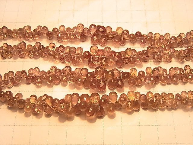 High Quality Color Change Garnet AAA- Drop Faceted Briolette half or 1strand beads (aprx.7inch / 18cm)