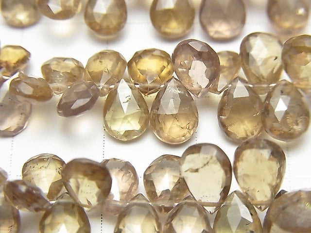 High Quality Color Change Garnet AAA- Pear shape Faceted Briolette half or 1strand beads (aprx.7inch / 18cm)