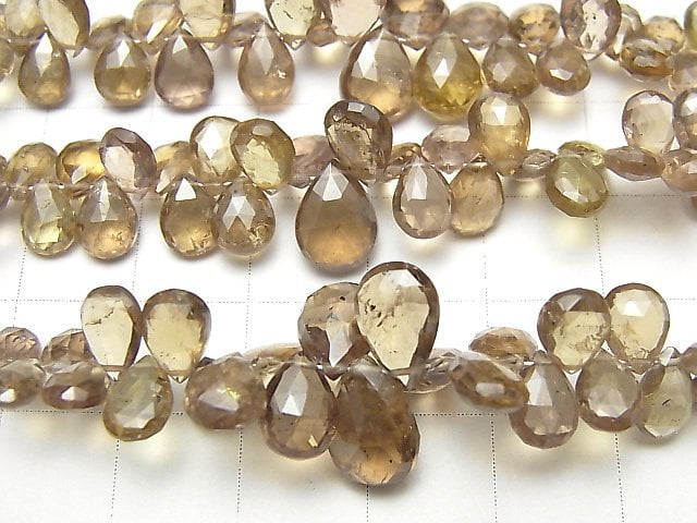 Hochwertiger Farbwechselgranat AAA- Birnenform facettierte Briolette halb oder 1 Strang Perlen (ca. 7 Zoll / 18 cm)
