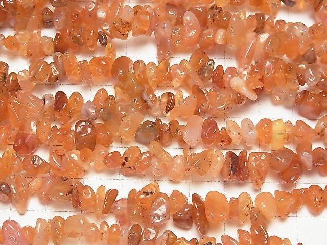 Mélange de pépites de Cornaline (petites pépites) 1 fil de perles (env. 80cm)