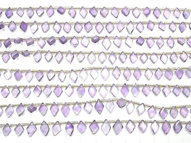Hochwertiger Amethyst AA++ Diamantform halb oder 1 Strang Perlen (ca. 7 Zoll/18 cm)