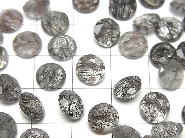 High Quality Tourmaline Quartz AAA Undrilled Round Faceted 8x8mm 2pcs