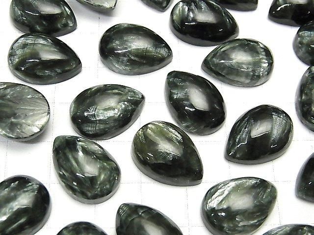 Seraphinit AAA Tropfenform Cabochon 18x13mm 1Stück