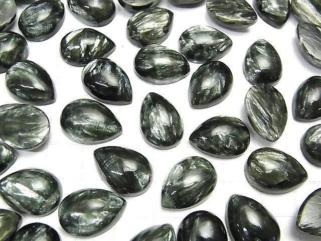 Seraphinit AAA Tropfenform Cabochon 18x13mm 1Stück