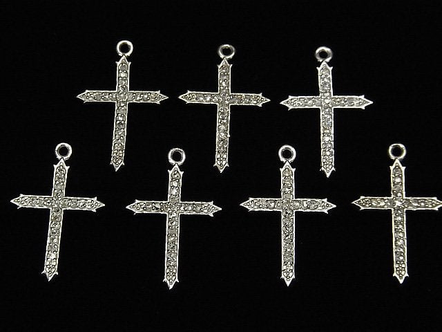 Diamant-Kreuz-Anhänger 18x13x1mm Silber925 1 Stück