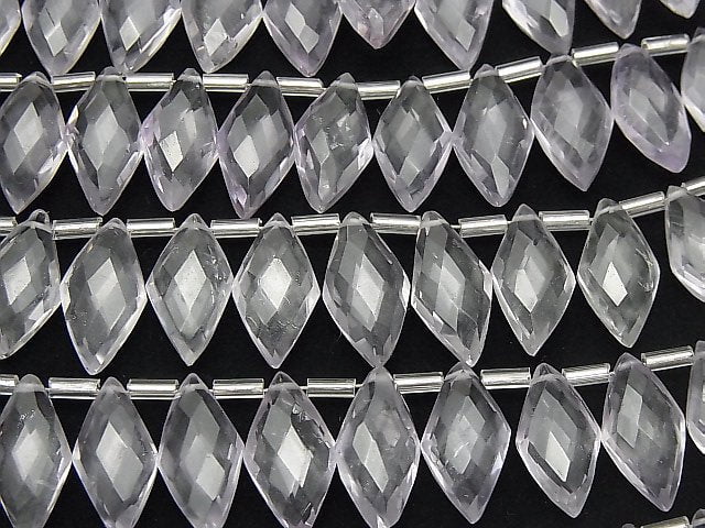 Rosa Amethyst AA++ Diamantform 1strang Perlen (12Stück)