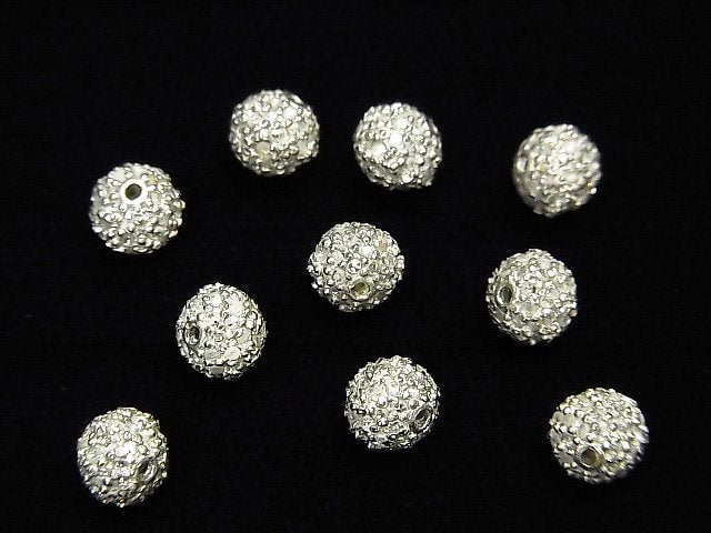 Diamantgefüllte Teile Rund 5mm Silber925 1Stück