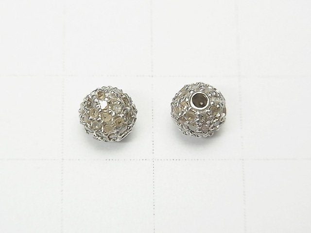 鑽石鑲嵌零件 圓形6mm 銀925 1件