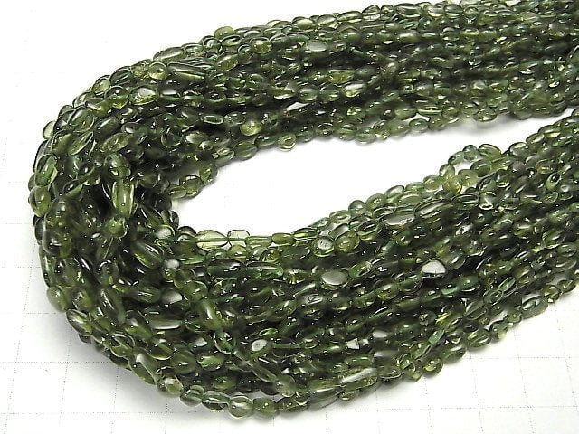 Grüner Apatit AA++ kleine Nugget Halbe oder 1Strang Perlen (ca. 15 Zoll / 37 cm)