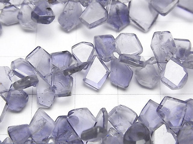 高品質堇青石AAA - 粗切面或1串珠子(約7英吋/18公分)