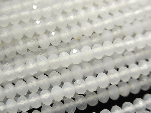 Chalcedony, Roundel Gemstone Beads