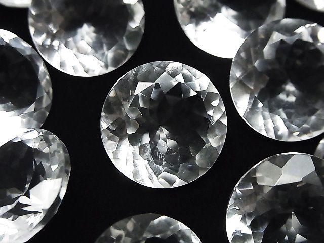 優質水晶 AAA 裸石 圓刻面 20x20mm 1顆