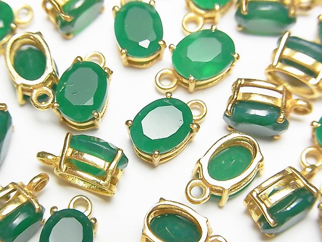 Bezel Setting, Onyx, Oval Gemstone Beads