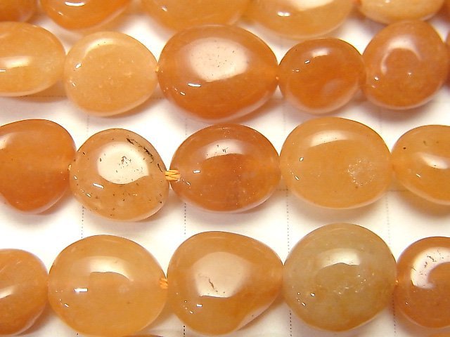 橘色東菱石碎石珠 1串(約15英吋 / 38公分)