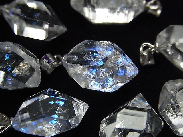Pakistanisches Öl in Quarz Anhänger Silber925 1Stück