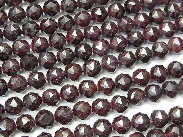 High Quality! Garnet AA Star Faceted Round 8mm 1strand beads (aprx.15inch / 37cm)