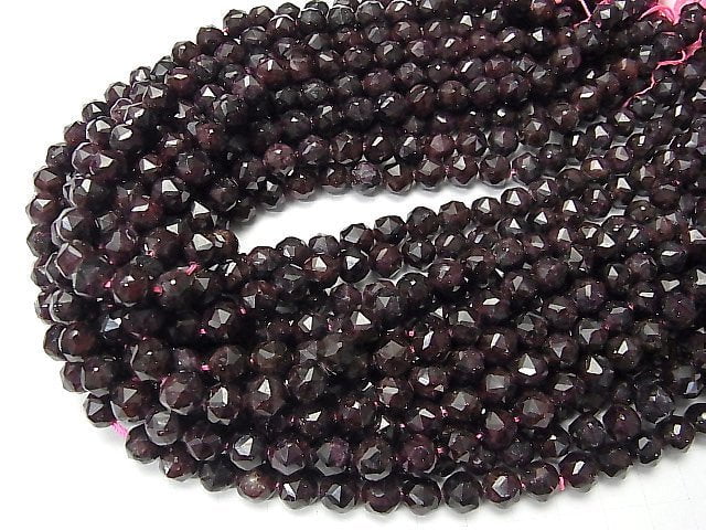 High Quality! Garnet AA Star Faceted Round 8mm 1strand beads (aprx.15inch / 37cm)