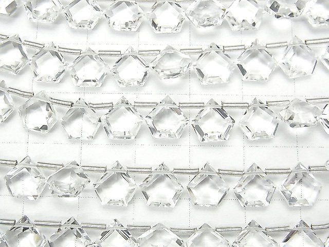 Hochwertiger Kristall AAA Pentagon Facettiert 8x8mm 1Strang Perlen (8Stück)