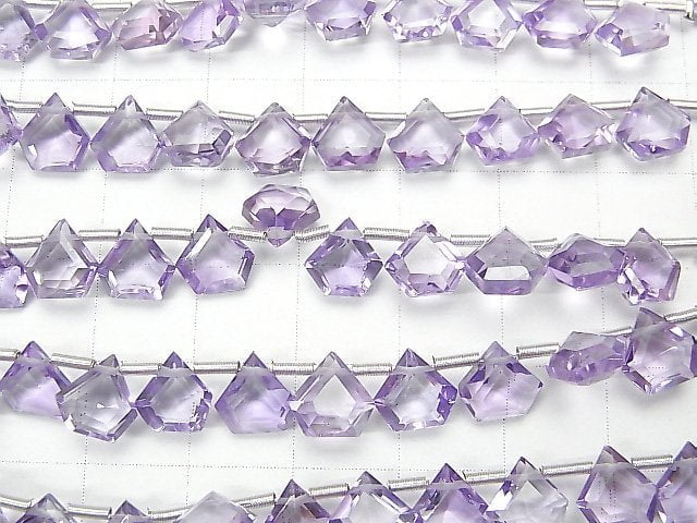 Hochwertiger Amethyst AAA Pentagon Facettiert 8x8mm 1Strang Perlen (8Stück)