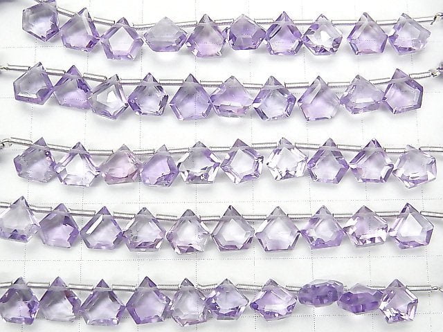 Hochwertiger Amethyst AAA Pentagon Facettiert 8x8mm 1Strang Perlen (8Stück)
