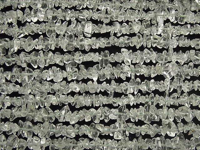 Hochwertiger Grüner Amethyst AAA-Chips (Kleine Nuggets) 1 Strang Perlen (ca. 33 Zoll / 82 cm)